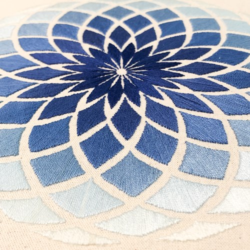 Circle Open Borduurpakket Blauw-2