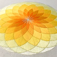 Circle Borduurpakket Geel-2