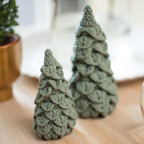Mixed Up Kerstboompjes Haakpakket 055 Misty Green-2