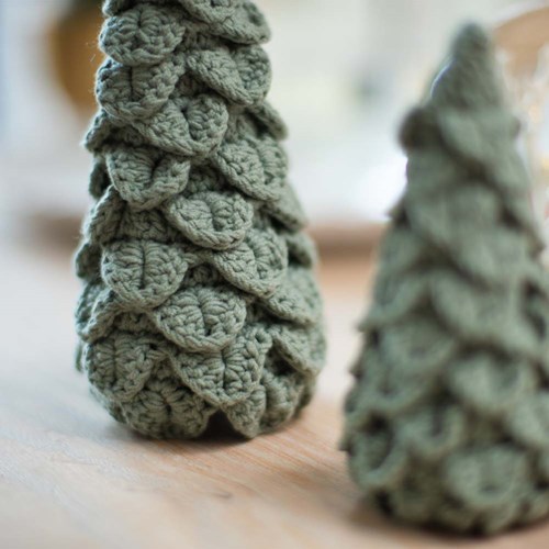 Mixed Up Kerstboompjes Haakpakket 055 Misty Green-3