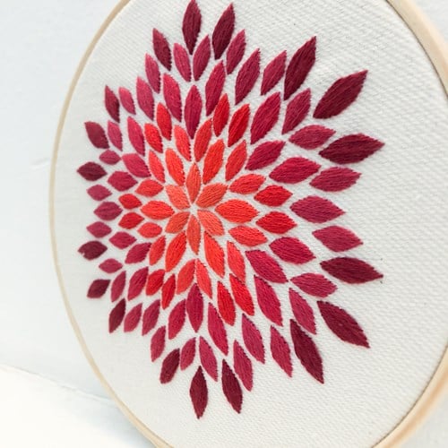 Petal Borduurpakket 001 Rood-2