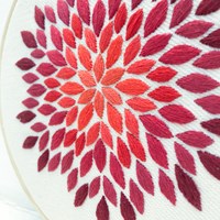Petal Borduurpakket 001 Rood-3