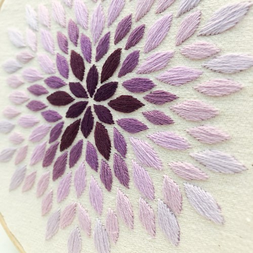 Petal Borduurpakket 002 Paars-3