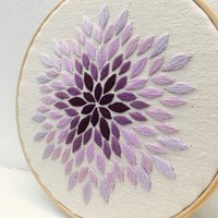 Petal Borduurpakket 002 Paars-2