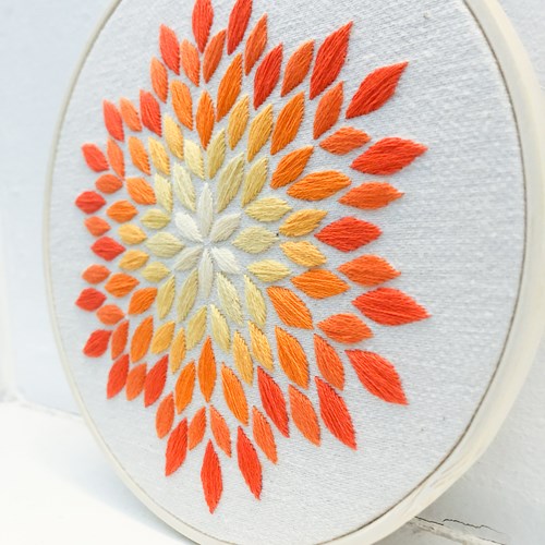 Petal Borduurpakket 003 Geel-2