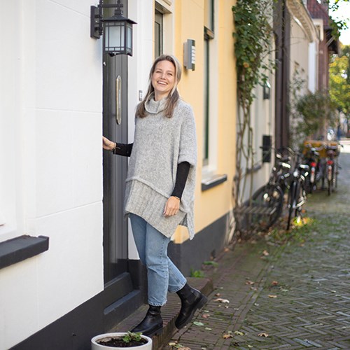 Nuvoletta Poncho Breipakket 1 Light grey 44/50-3