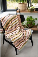 Haakpatroon Striped Dot Deken