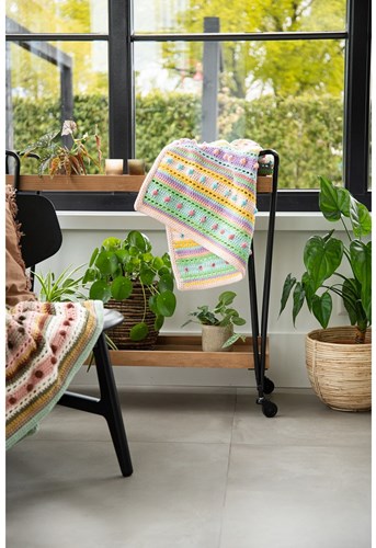 striped dot babydeken