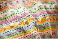 Haakpatroon Striped Dot Baby Deken-2