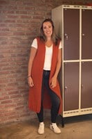 Breipatroon Lang Vest Zonder Mouw Elegant-2