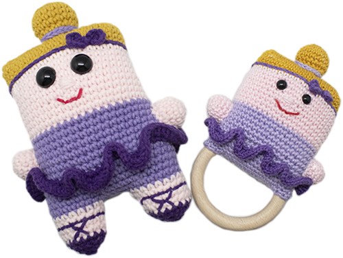 Babs Ballerina Set Garenpakket Rammelaars en Knuffels Haken