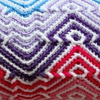 Haakpatroon Rolkussen Zigzag Mozaïek-2