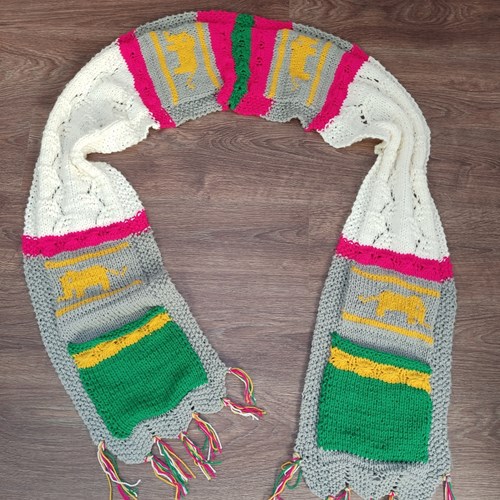 Breipatroon African Elephant Scarf-2