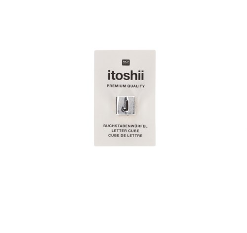 Rico Ponii Beads Letter Cube J -Silver
