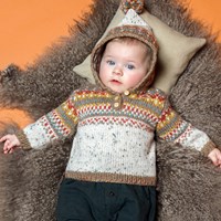 Breipatroon Jacquard babytrui
