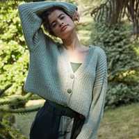 Wooladdicts Wild-and-free Vest Breipakket 1 L-XL Cactus