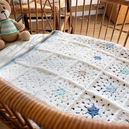 Baby deken Jongen Haakpakket Wieg-2