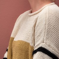 Breipatroon Yarn and Colors Striped Jumper Color Block-3