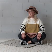 Breipatroon Yarn and Colors Striped Jumper Color Block-2