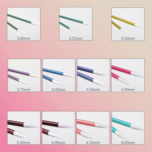KnitPro Zing spec. verw. breip. set 10cm 3-8mm Regal