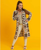 Karin Bloemen Brown Coffee-vest Garenpakket
