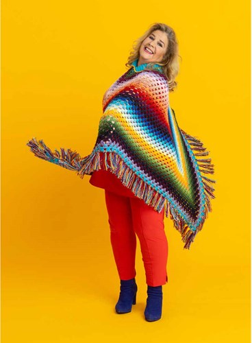 Karin Bloemen Poncho Garenpakket-2