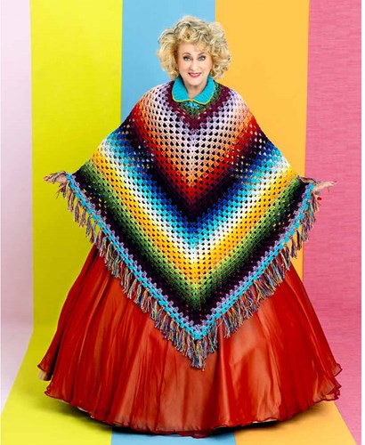 Karin Bloemen Poncho Garenpakket