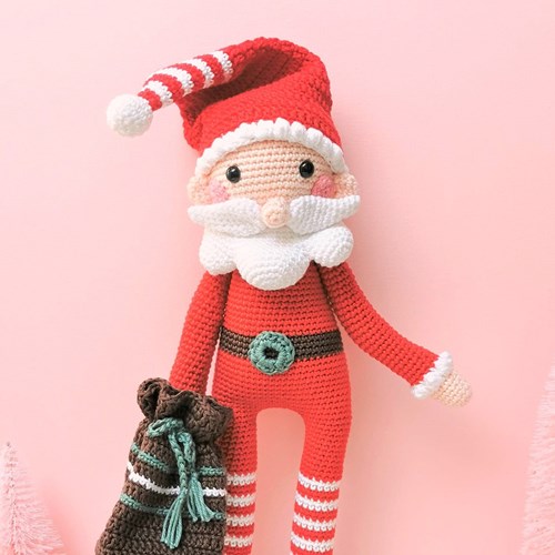 Kerstman Amigurumi Haakpakket - Inclusief Digitaal Patroon-3