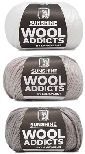 Wooladdicts Strong Spirit Trui Breipakket 1 L/XL White/Grey