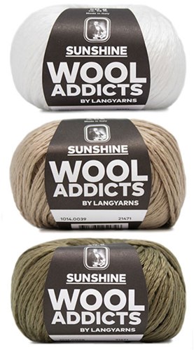 Wooladdicts Strong Spirit Trui Breipakket 3 S/M White/Camel