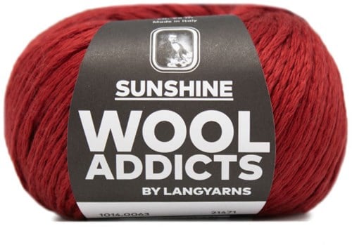 Wooladdicts Radical Romancer Top Breipakket 9 M Dark Red