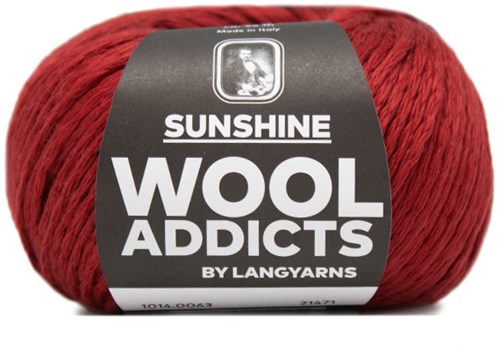 Wooladdicts Whitty Whirlwind Top Breipakket 9 L/XL Dark Red