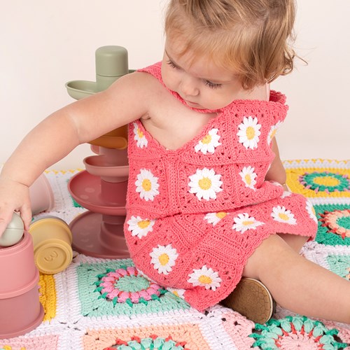 granny square kinderjurkje haken wolplein voorkant 1