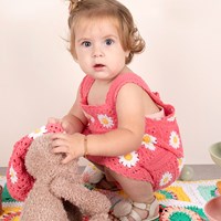 Granny Square Kinderjurkje Haakpakket Kleur 002 Maat 104-110-116-2