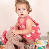 Granny Square Kinderjurkje Haakpakket Kleur 003 Maat 86-92-98-2