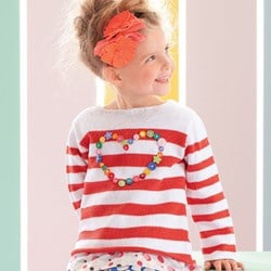 Breipatroon Kindertrui hartje