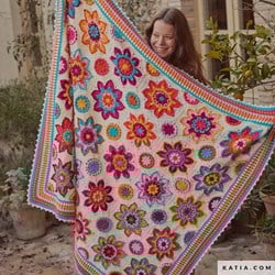 Flowers Forever CAL 2025 Haakpakket Katia UNICO
