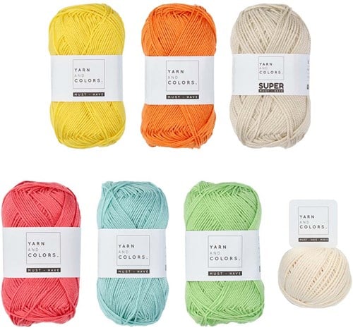 Wolplein Regenboog Wandhanger Haakpakket 1 Pastel