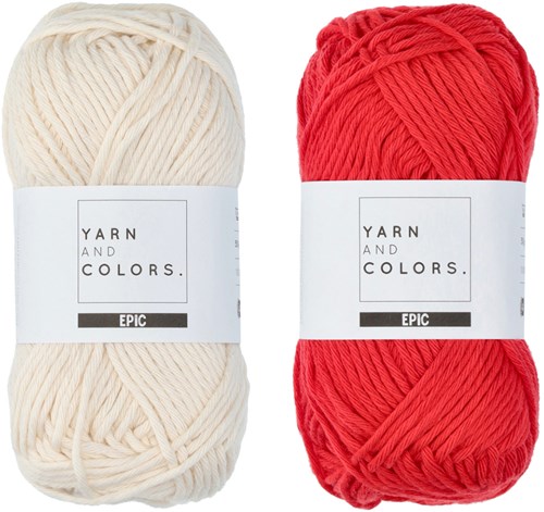 Yarn and Colors Striped Jumper Breipakket 2 XL Cardinal-3