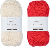 Yarn and Colors Striped Jumper Reversed Breipakket 2 L Cardinal-2