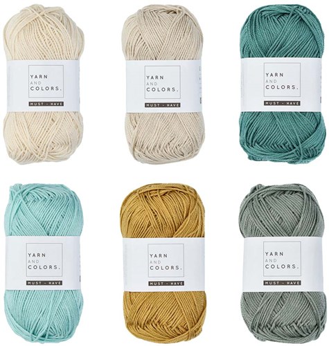 Wolplein Regenboog Mobiel Haakpakket 2 Vintage green