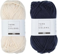 Yarn and Colors Striped Jumper Breipakket 3 L Dark Blue-3