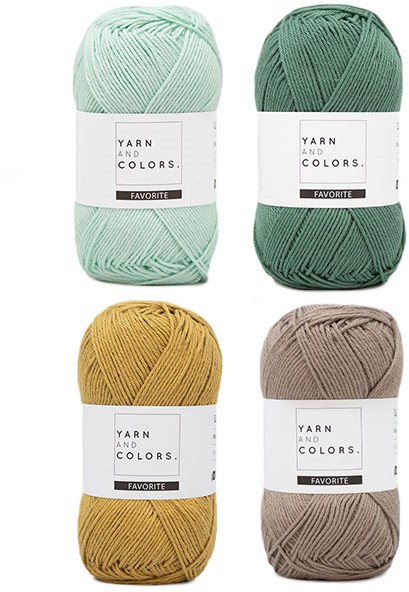 yarn and colors favorite clean cloths haakpakket 073 jade gravel