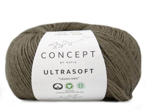 Ultrasoft Ribbeltrui Breipakket 2 38/40 Khaki