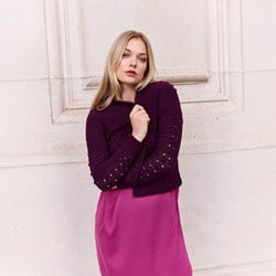 Knipmode - Brick Cardigan haakpakket | Kies je eigen kleur