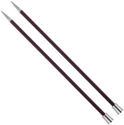 Knitpro Zing Breinaalden 40cm 6mm | Paars Fluweel