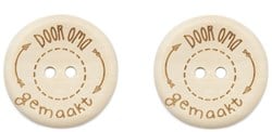 Durable Houten Knopen Door Oma Gemaakt 30mm 2 stuks