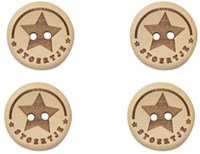 Durable Houten Knopen Stoertje 20mm 4 stuks
