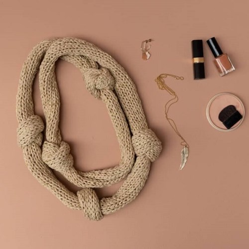 Breipatroon Yarn and Colors Knot a Scarf-2