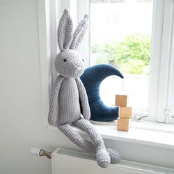 Jextou Konijnenpluche,Leuk Pluche Konijntje | Knuffeldier, Baby Bunny Konijn Handgemaakte Pluche Knuffeldier Pluche Pop Baby Slaap Speelgoed Pasgeboren Cadeau Voor Jongens Meisjes